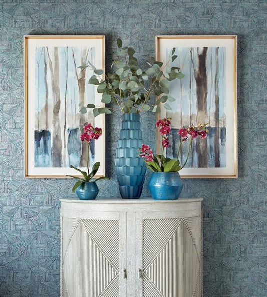 Crystalla Wallpaper - Beige - Thibaut - T10459 - Premier Wallcovering