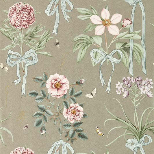 Cupid's Beau Wallpaper - Florin/Madder - DGDW217312 - Sanderson - Premier Wallcovering
