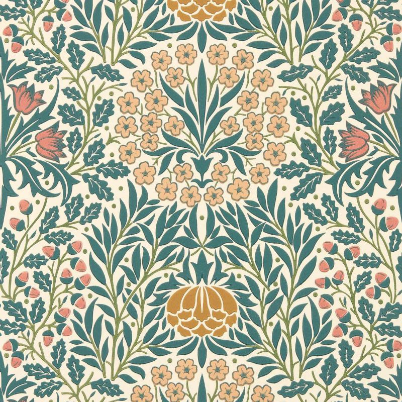 Daisy & Oak Wallpaper - Sage/Forest - Morris & Co - 217585 - Premier Wallcovering