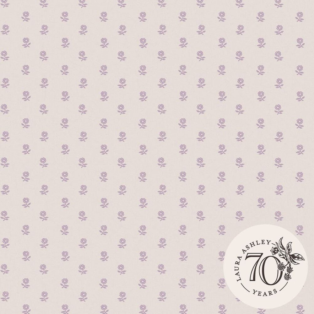 Daisy Wallpaper - Lavender Purple - Laura Ashley - 119864 - Premier Wallcovering