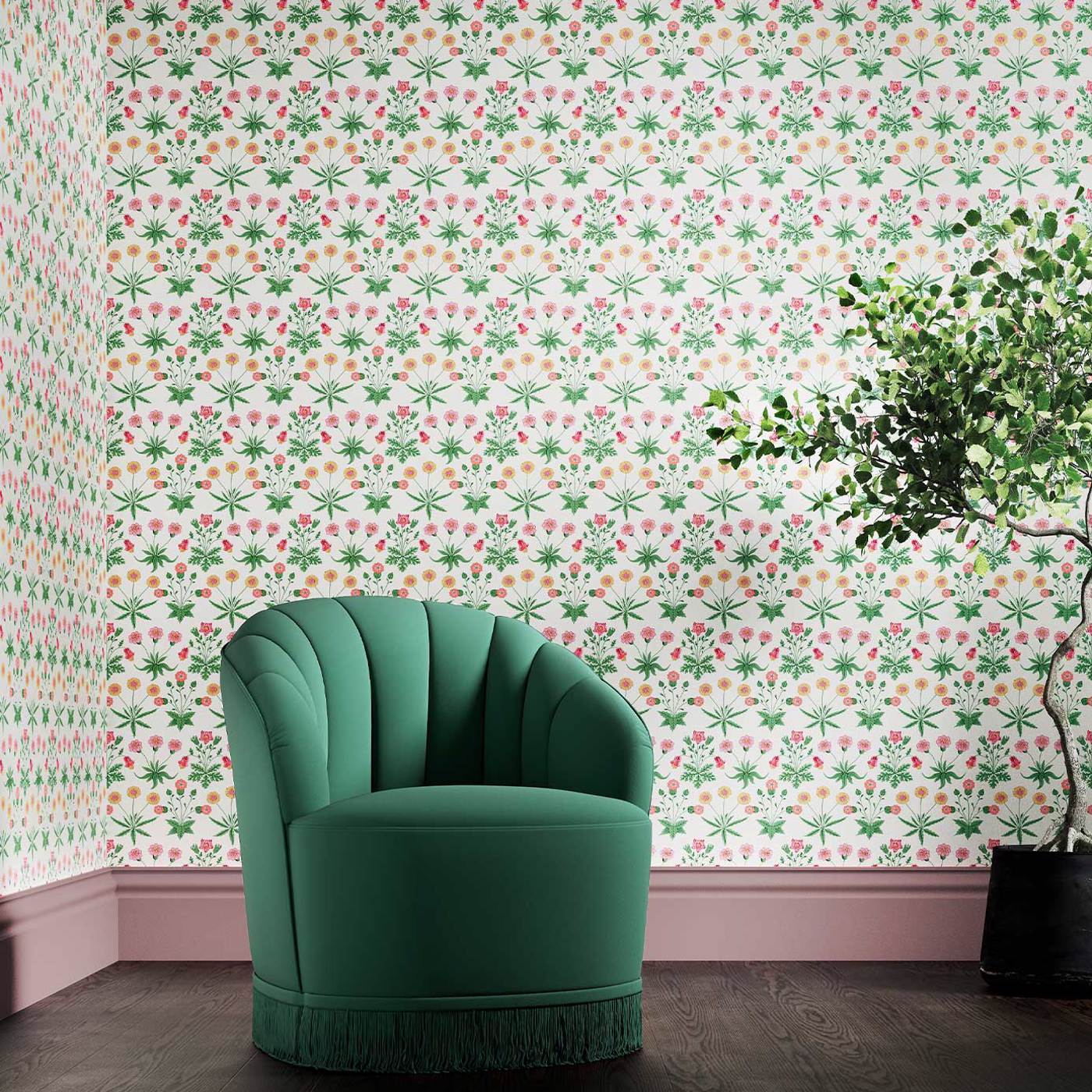 Daisy Wallpaper - Strawberry Fields - 510005 - Morris & Co - Premier Wallcovering