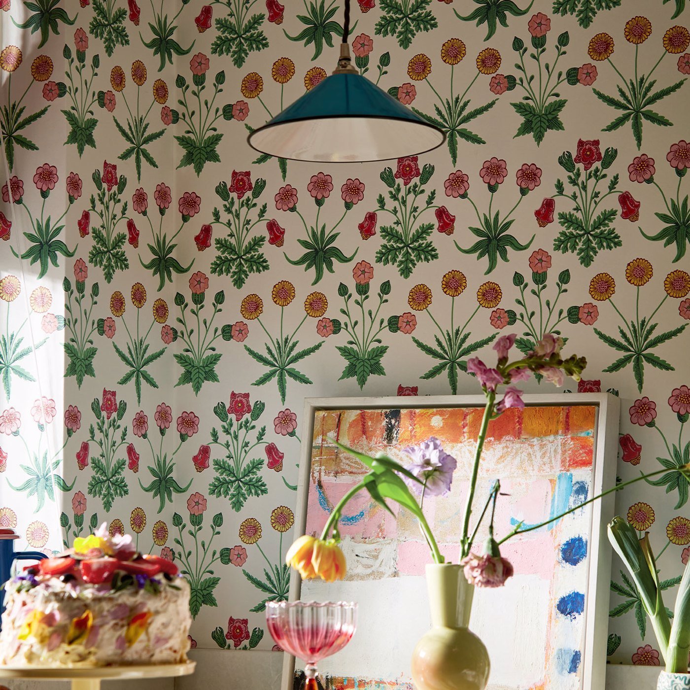Daisy Wallpaper - Strawberry Fields - 510005 - Morris & Co - Premier Wallcovering