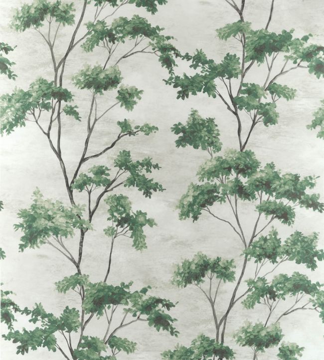 Dalton Wallpaper - Green On Pearl - Anna French - AT16169 - Premier Wallcovering