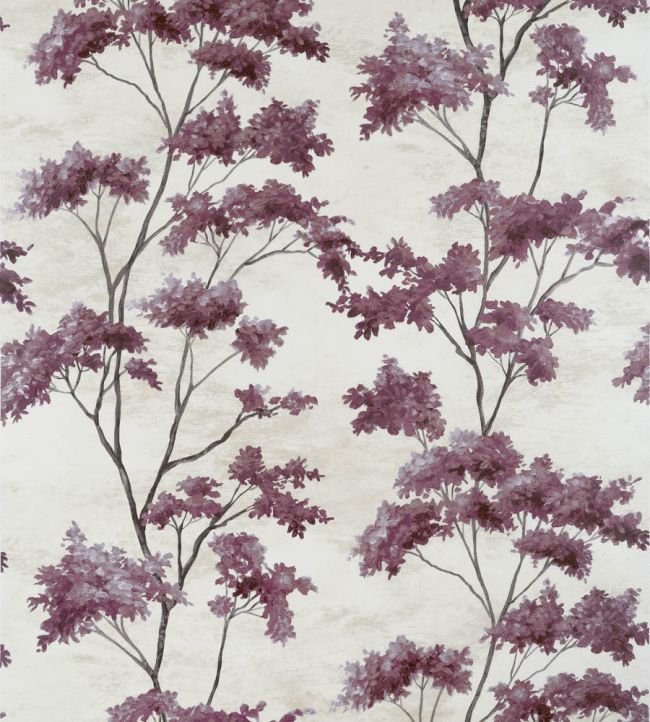 Dalton Wallpaper - Eggplant On Pearl - Anna French - AT16167 - Premier Wallcovering