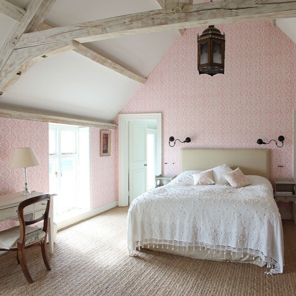 Damask Wallpaper - Pink - Blithfield - 850-08 - Premier Wallcovering