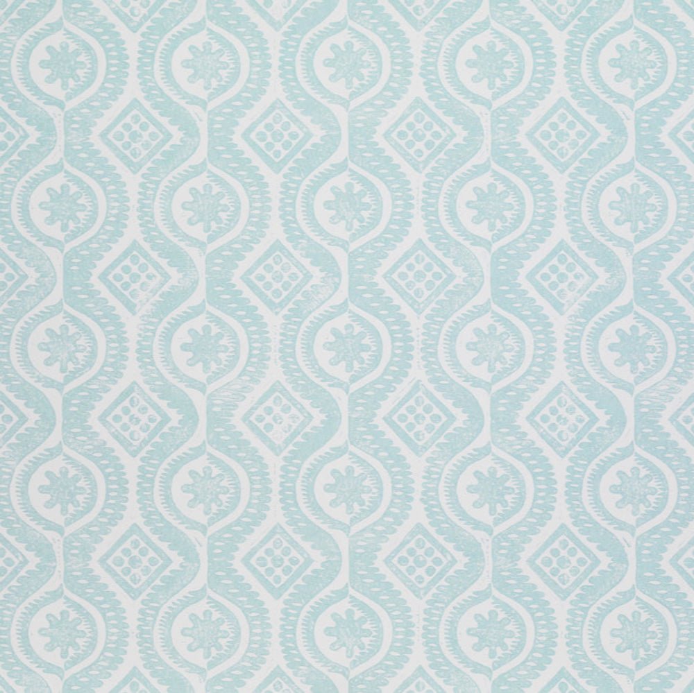 Damask Wallpaper - Aqua - Blithfield - 850-01 - Premier Wallcovering