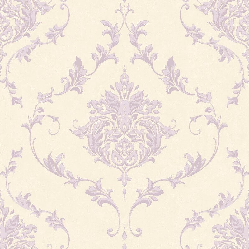 Damask Wallpaper - Purple - SK Filson - SK10042 - Premier Wallcovering