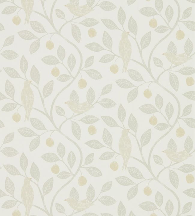 Damson Tree Wallpaper - Linen/Honey - DHPO216366 - Sanderson - Premier Wallcovering