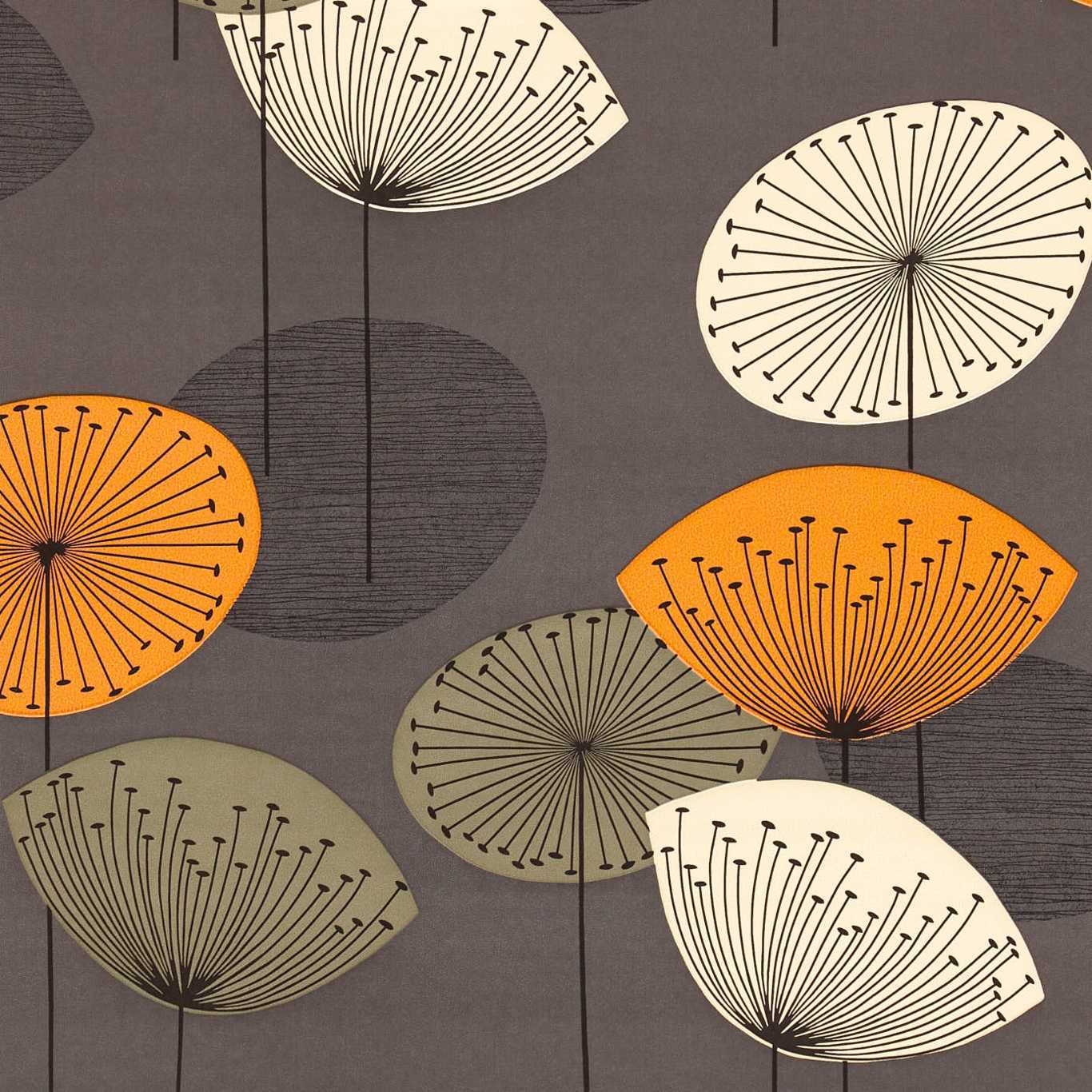 Dandelion Clocks Wallpaper - Slate - DOPWDA103 - Sanderson - Premier Wallcovering