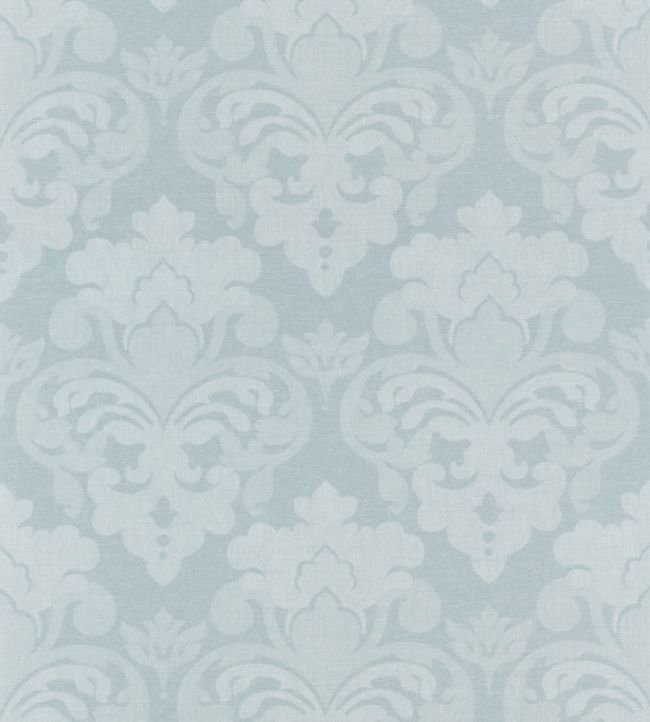Darcey Damask Wallpaper - Soft Blue - Anna French - AT16120 - Premier Wallcovering