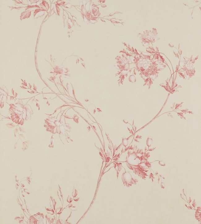 Darcy Wallpaper - Red - Colefax & Fowler - 07957/03 - Premier Wallcovering