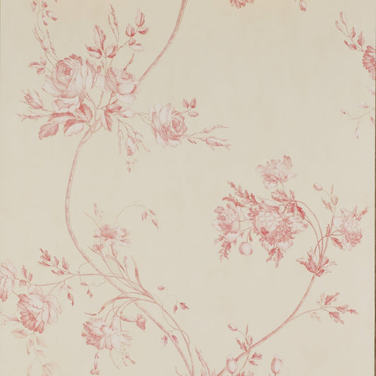 Darcy Wallpaper - Red - Colefax & Fowler - 07957/03 - Premier Wallcovering