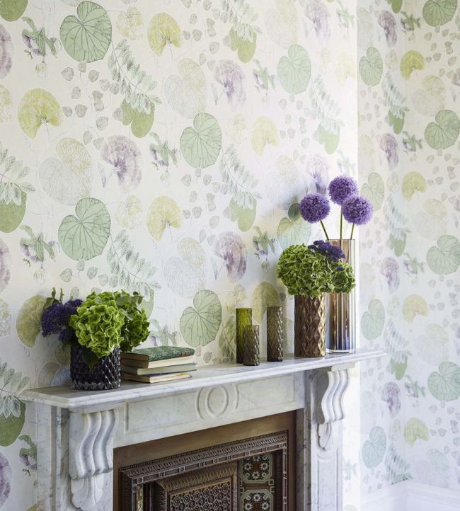 Dardanella Wallpaper - Ink/Chartreuse - HGAT111258 - Harlequin - Premier Wallcovering
