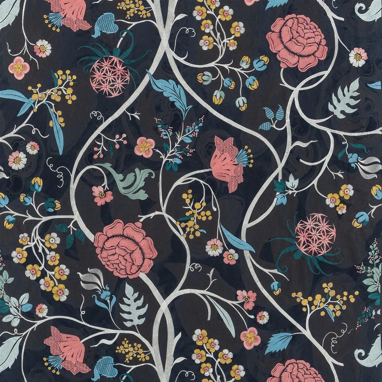 Darius Garden Fabric - Jais - Christian Lacroix - FCL7066/01 - Premier Wallcovering