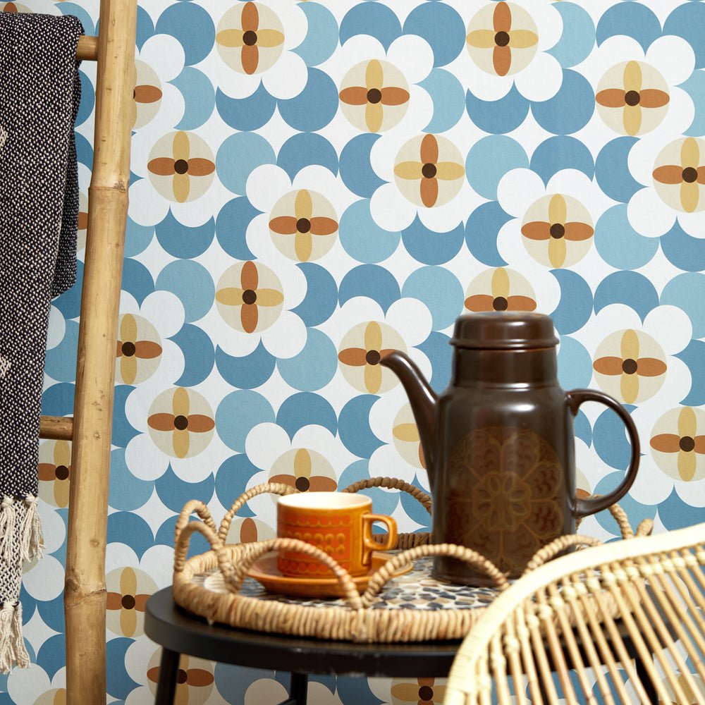 Day Dreamer Wallpaper - Nirvana & Tan on Dovecote - Lust Home - LH900451 - Premier Wallcovering