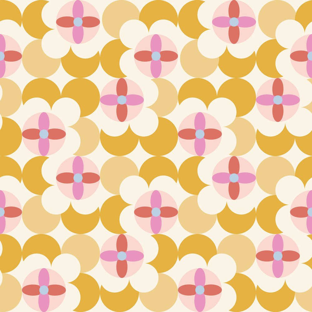 Day Dreamer Wallpaper - Mustard & Candy Floss on Gluten Free - Lust Home - LH900454 - Premier Wallcovering