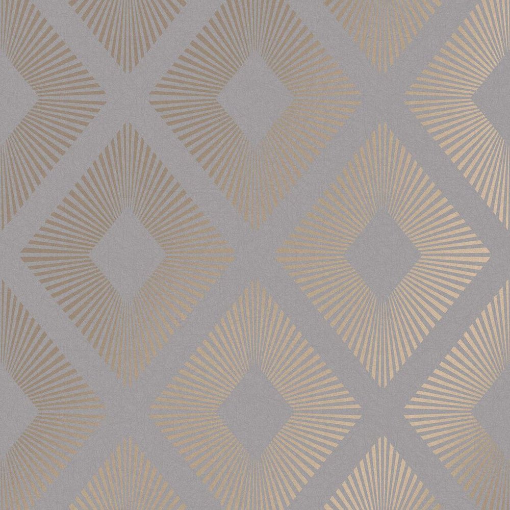 Deco Triangle Wallpaper - Grey - Next - 118271 - Premier Wallcovering
