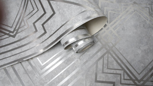Delano Wallpaper - Grey Silver - Holden Décor - 75943 - Premier Wallcovering