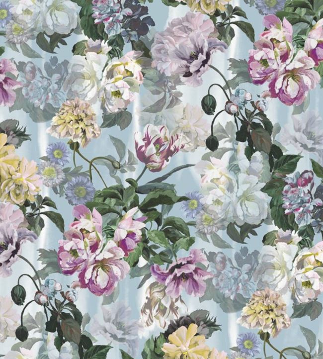 Delft Flower Grande Wallpaper - Sky - PDG1038/03 - Designers Guild - Premier Wallcovering