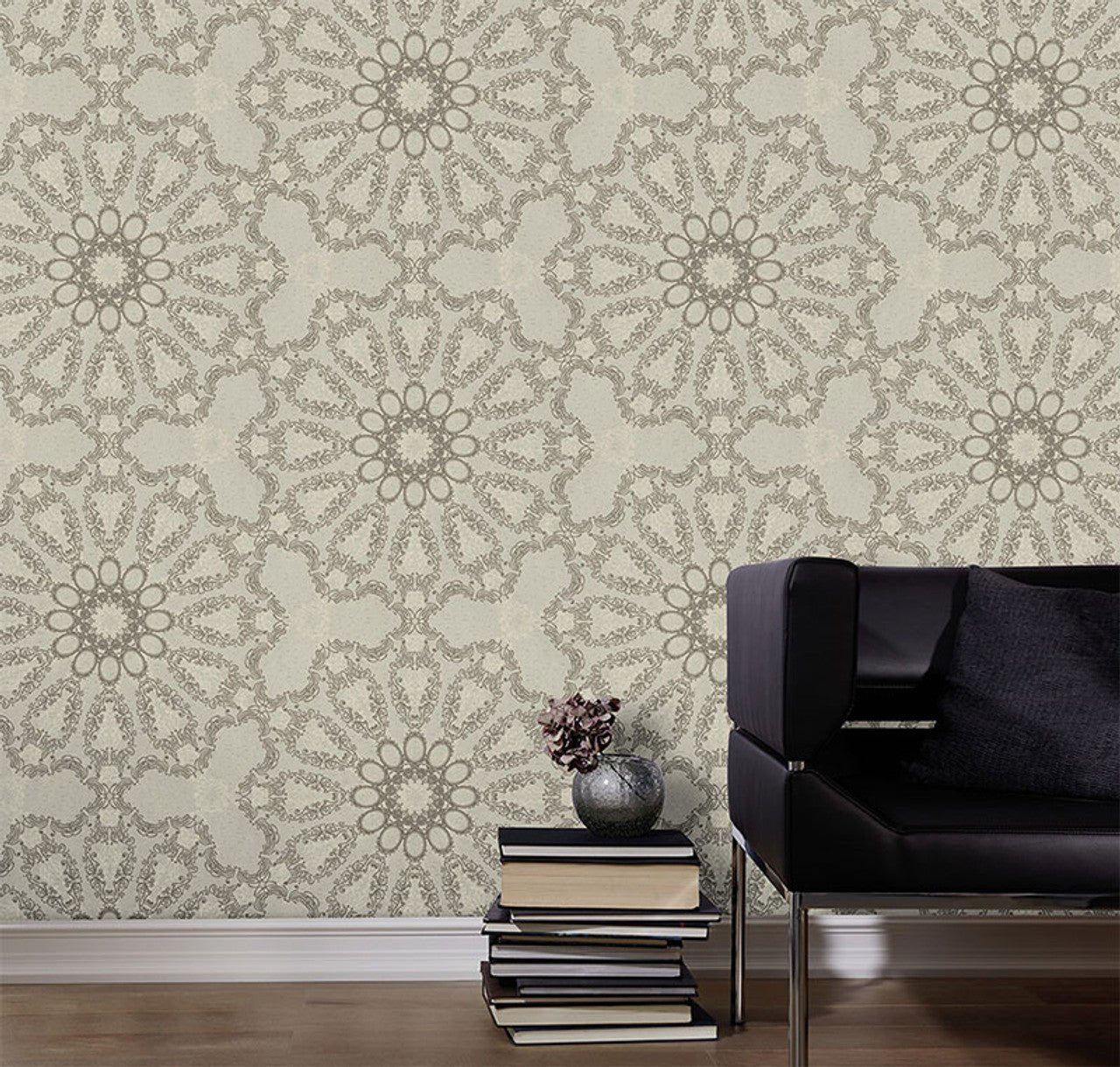 Deluxe Guido Maria Kretschmer Wallpaper - Taupe - P+S International - 41007 - 50 - Premier Wallcovering