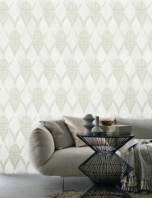 Deluxe Maria Kretschmer Wallpaper - Ivory - P+S International - 41006 - 10 - Premier Wallcovering
