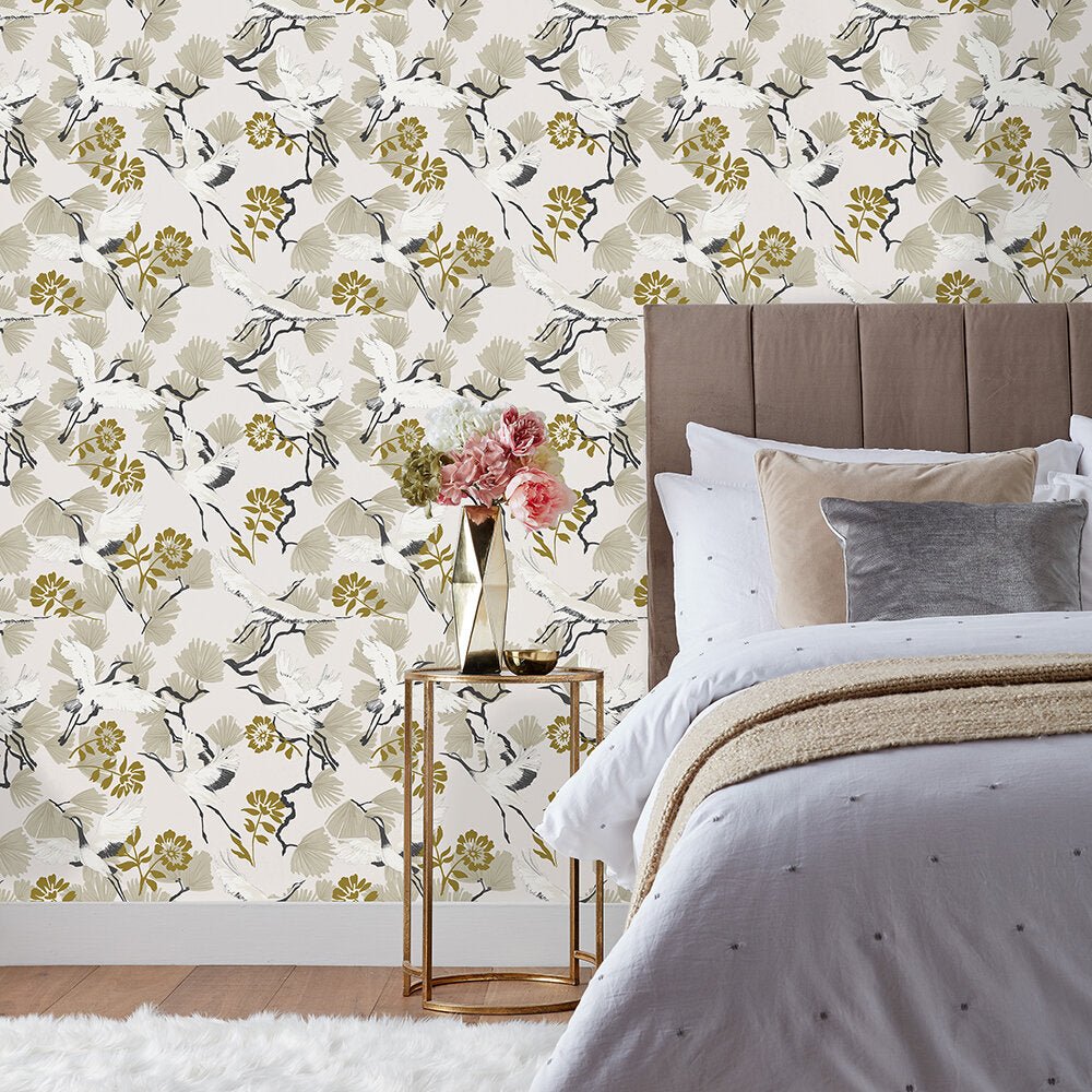 Demoiselle Wallpaper - Natural - Furn - DEMOISE/WP1/NAT - Premier Wallcovering
