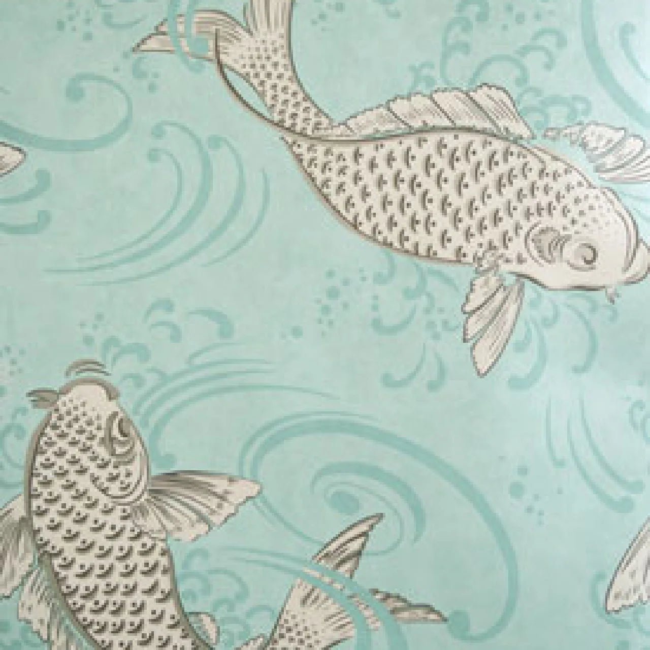 Derwent Wallpaper - Aqua - Osborne & Little - W5796-06 - Premier Wallcovering