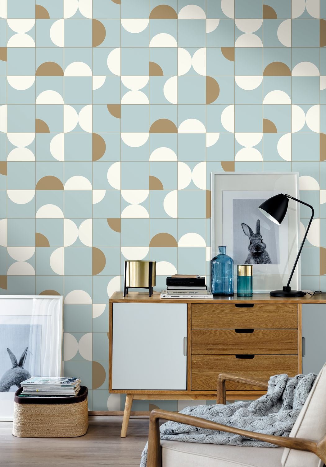 Diabolo Wallpaper - Smoke Blue - Caselio - 102666028 - Premier Wallcovering