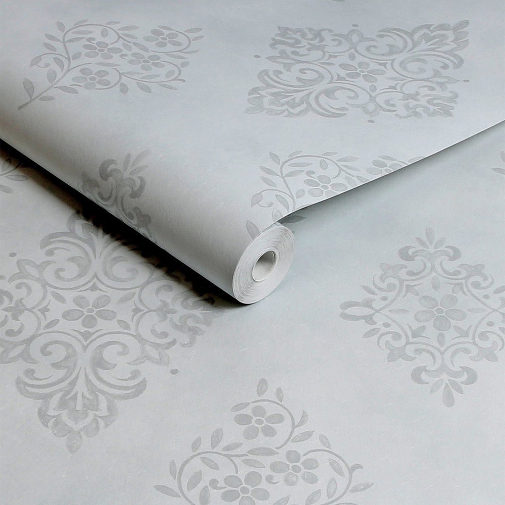 Diamond Motif Wallpaper - Shabby Chic - 125137 - Premier Wallcovering