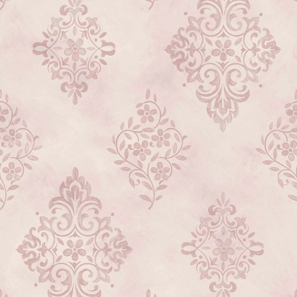 Diamond Motif Wallpaper - Shabby Chic - 125136 - Premier Wallcovering
