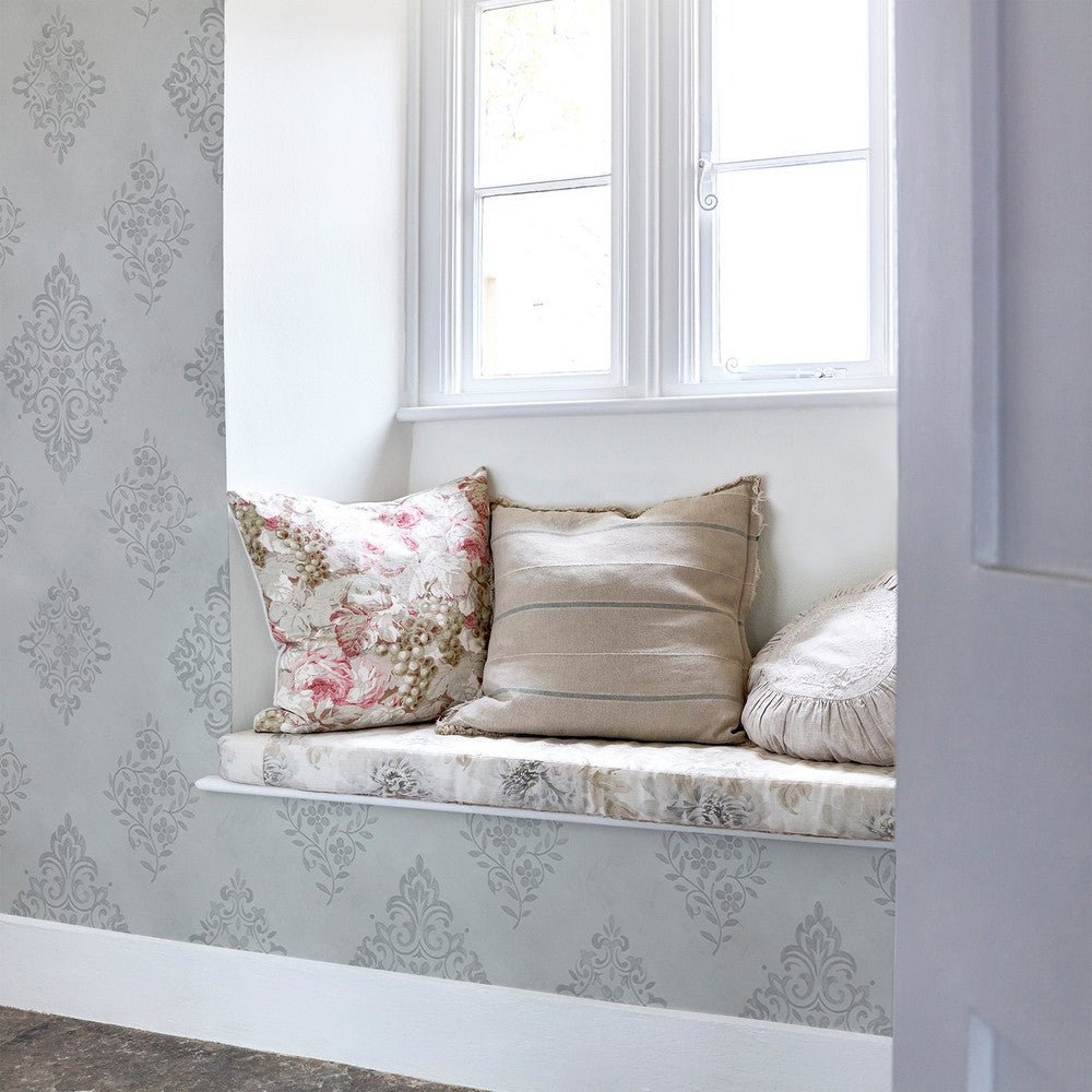 Diamond Motif Wallpaper - Shabby Chic - 125137 - Premier Wallcovering