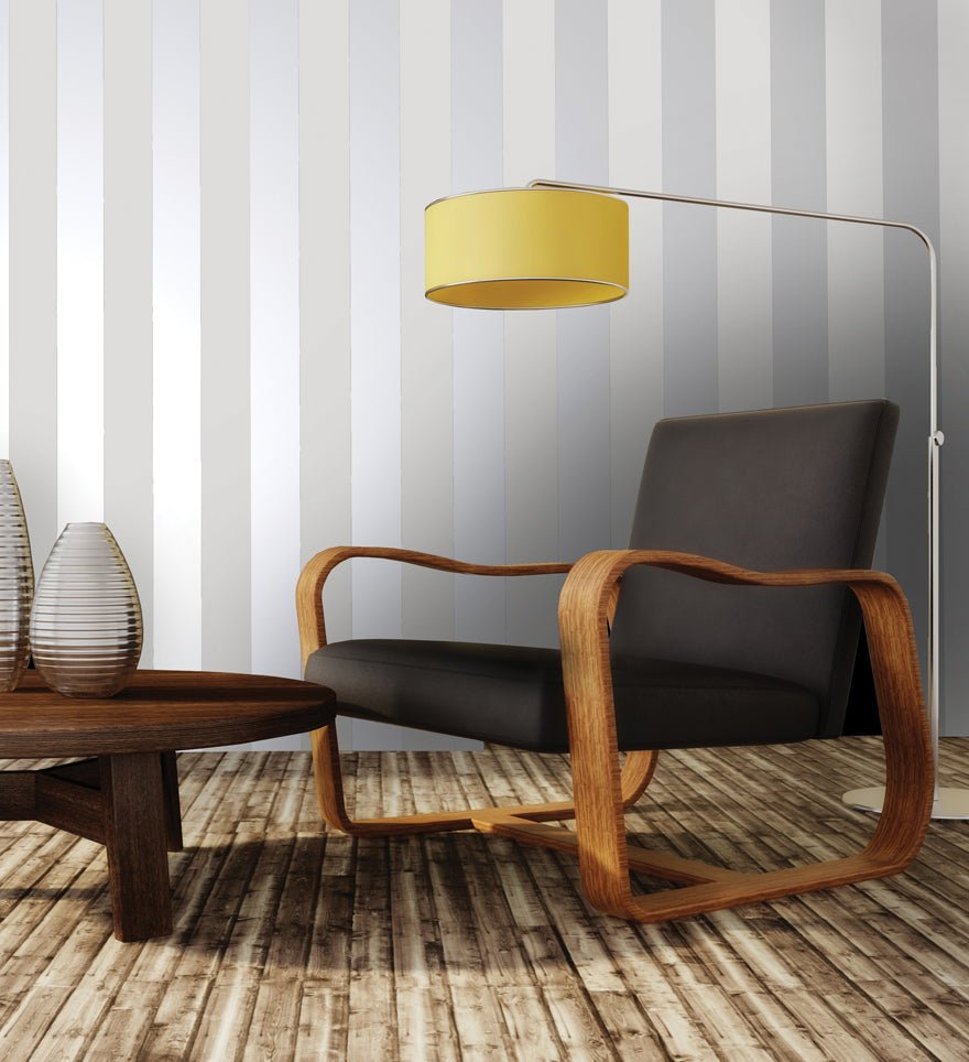 Dillan Stripe Wallpaper - Grey/Silver - Holden Décor - 12760 - Premier Wallcovering