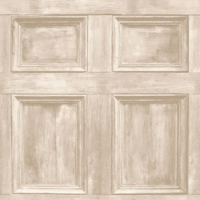 Distinctive Wood Panel Wallpaper - Cream - Fine Décor - FD31054 - Premier Wallcovering