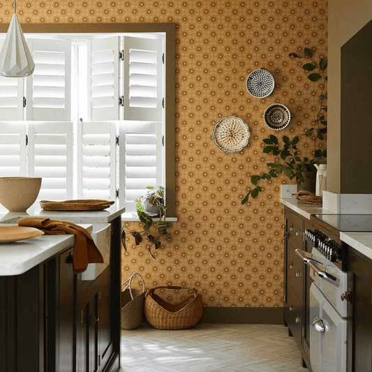 Ditsy Block Wallpaper - Bombolone - Little Greene - 0267DIBOMBO - Premier Wallcovering
