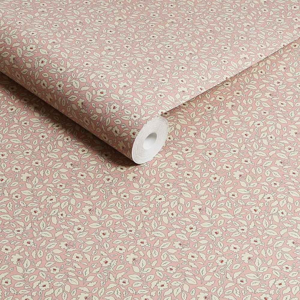 Ditsy Floral Wallpaper - Soft Pink - Joules - 128917 - Premier Wallcovering
