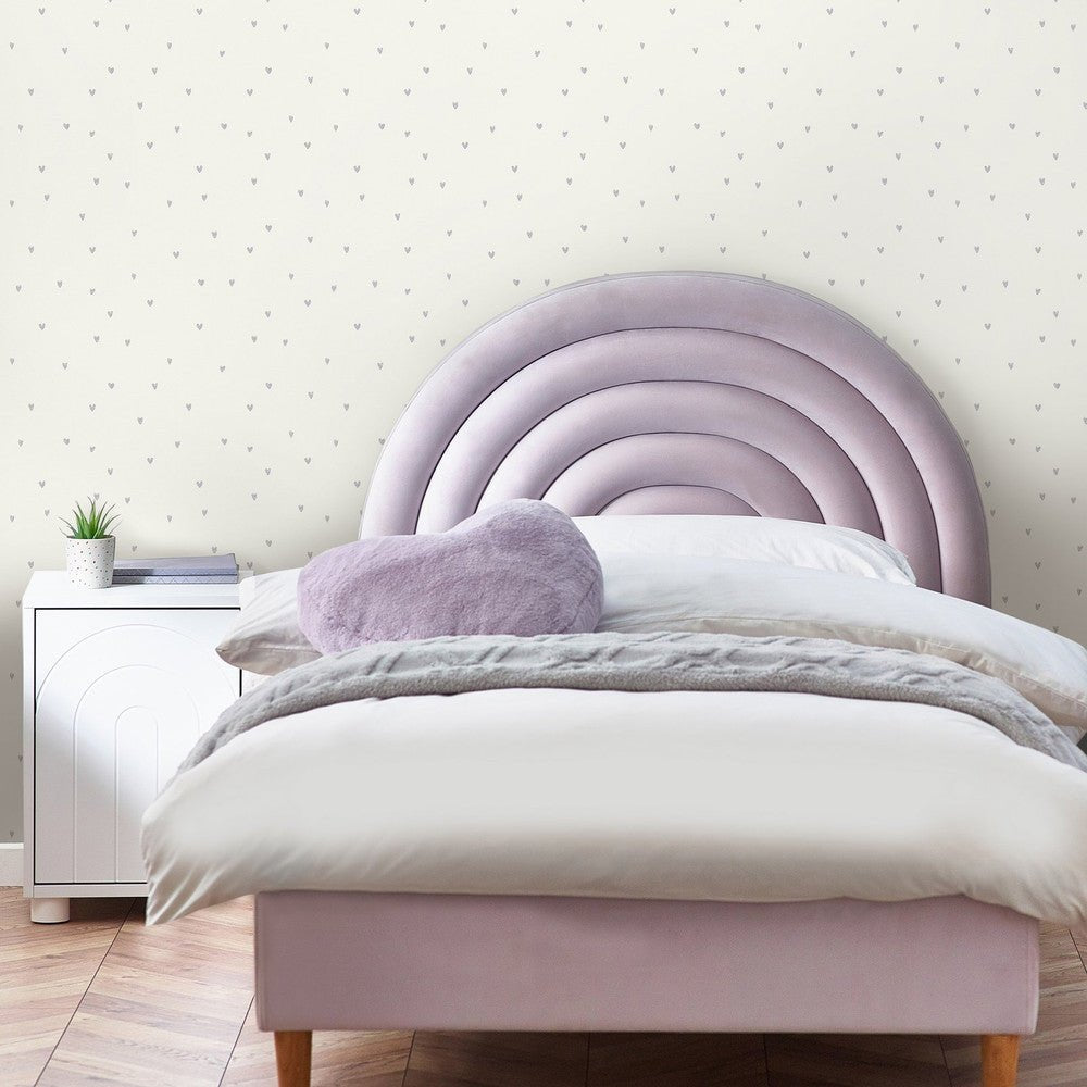 Ditsy Heart Wallpaper - Lilac - Next - 127710 - Premier Wallcovering