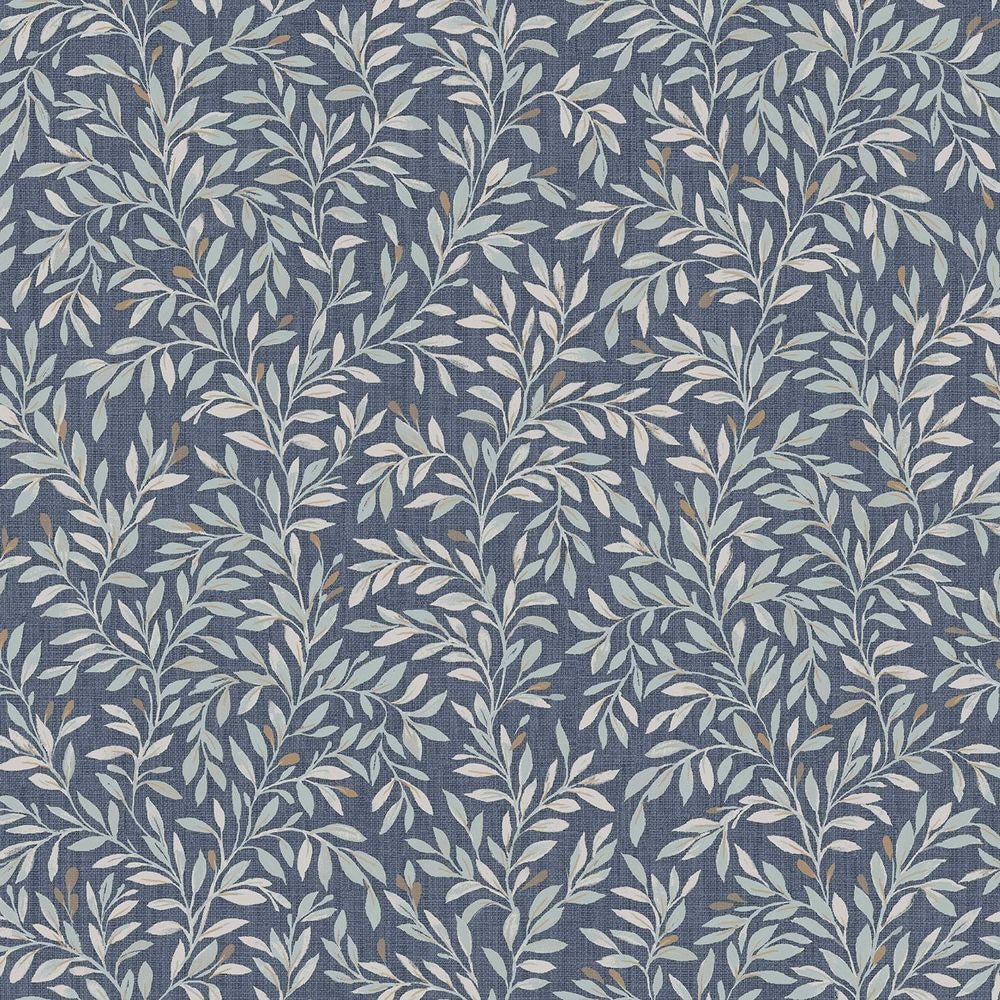 Ditsy Leaf Wallpaper - Navy - Next - 120203 - Premier Wallcovering