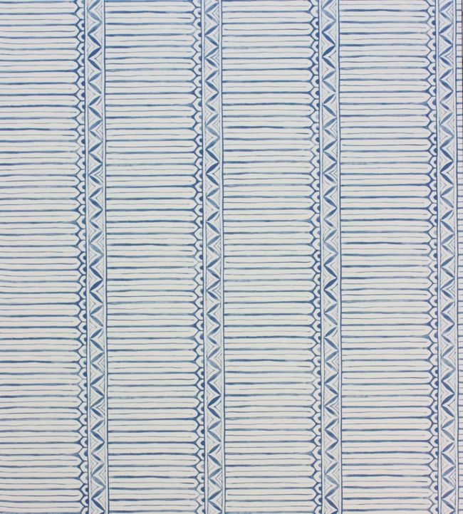 Domiers Wallpaper - Indigo/Ivory - Nina Campbell - NCW4307 - 04 - Premier Wallcovering