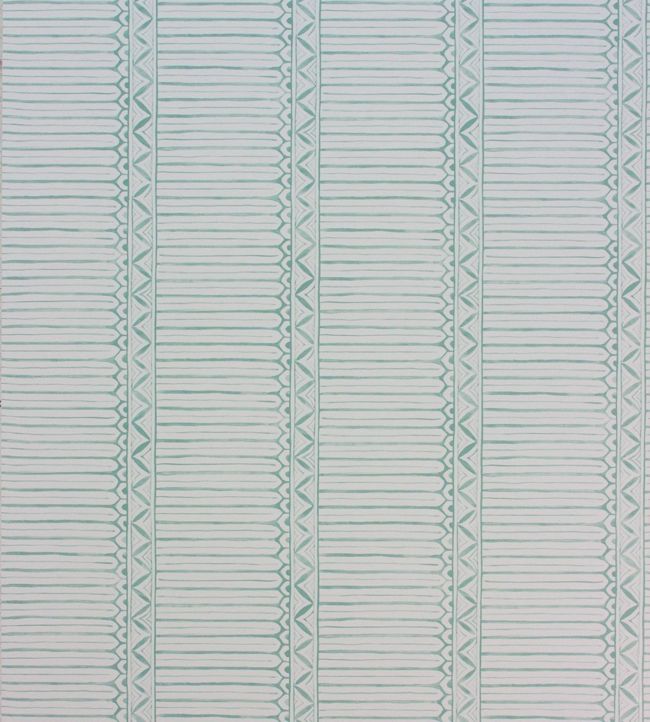 Domiers Wallpaper - Aqua/Ivory - Nina Campbell - NCW4307 - 03 - Premier Wallcovering