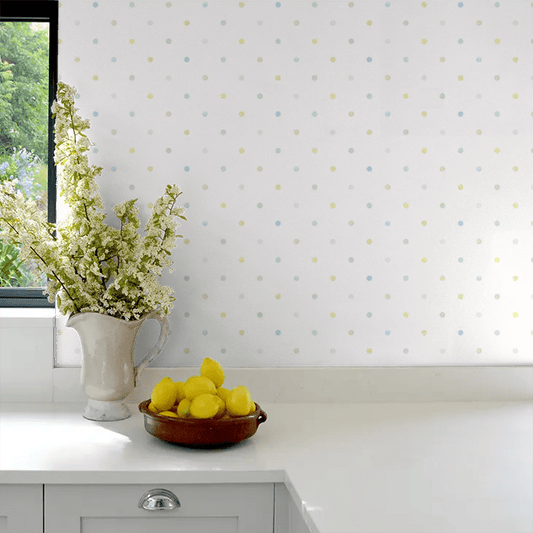 Doodle Spot Wallpaper - Sky - Ohpopsi - WGU50154W - Premier Wallcovering
