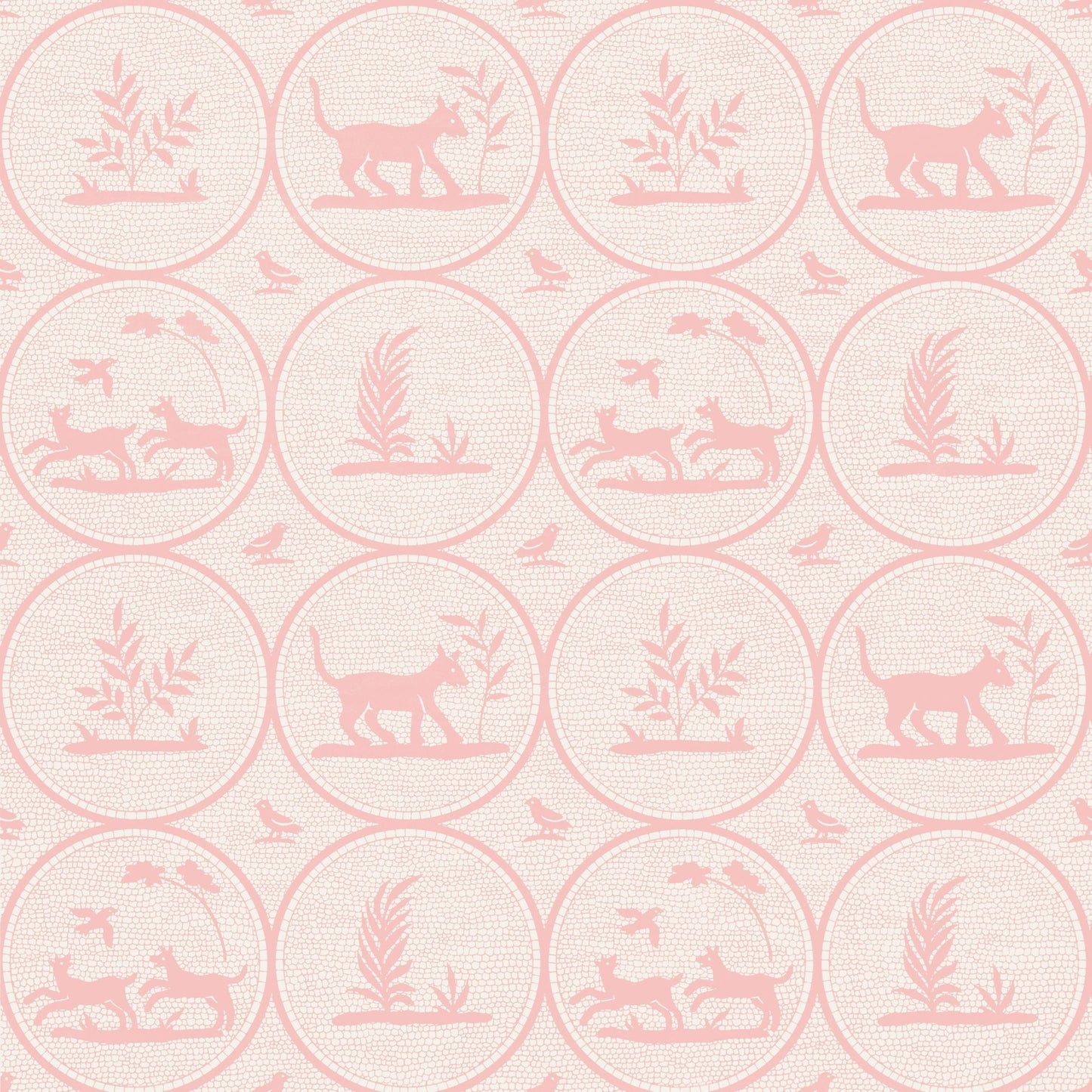 Dooley Wallpaper - Pink - Thibaut - T14353 - Premier Wallcovering
