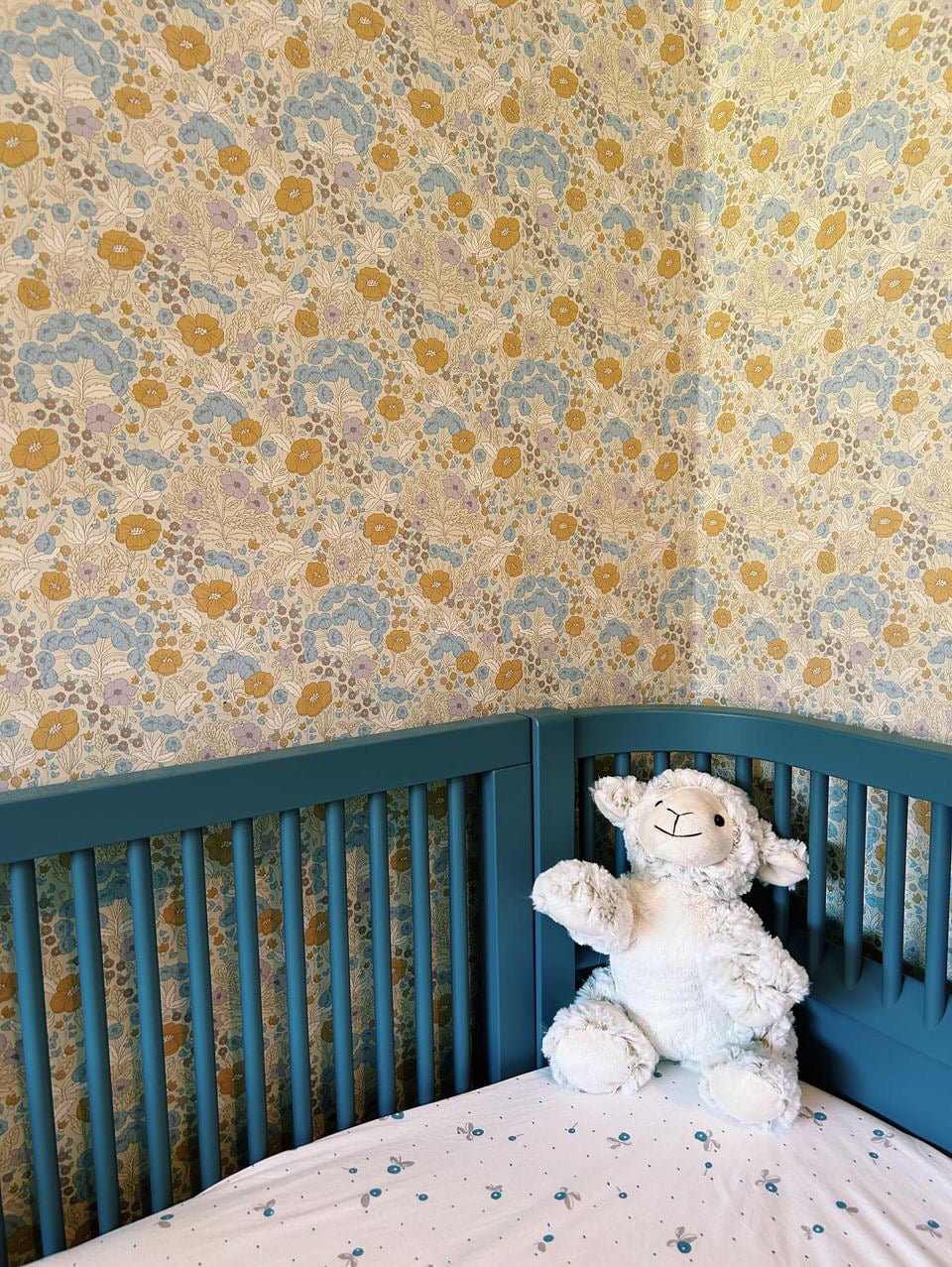 Doris Wallpaper - Lilac & Mustard - Summer Gray - Premier Wallcovering