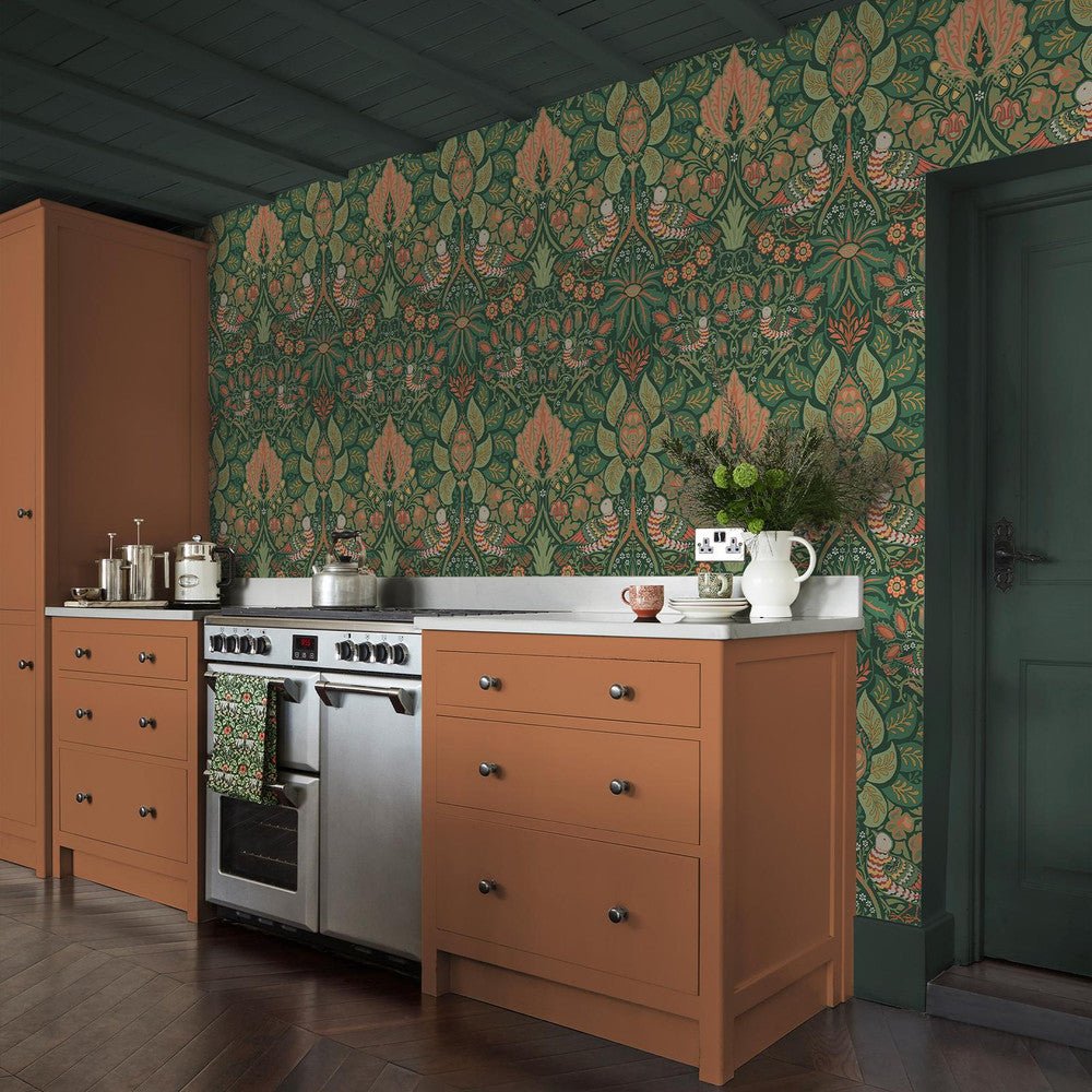 Dove & Rose Wallpaper - Woodland - 140480 - William Morris - Premier Wallcovering