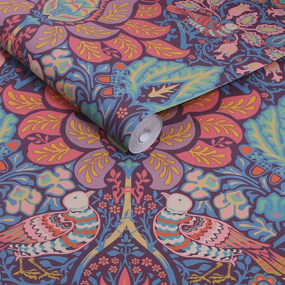 Dove & Rose Wallpaper - Carnival - 140478 - William Morris - Premier Wallcovering
