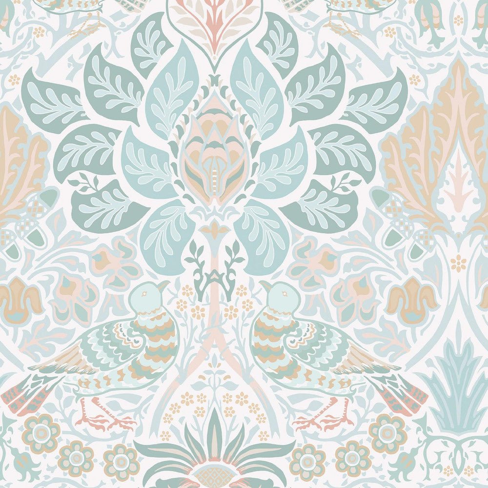 Dove & Rose Wallpaper - Haze - 140479 - William Morris - Premier Wallcovering