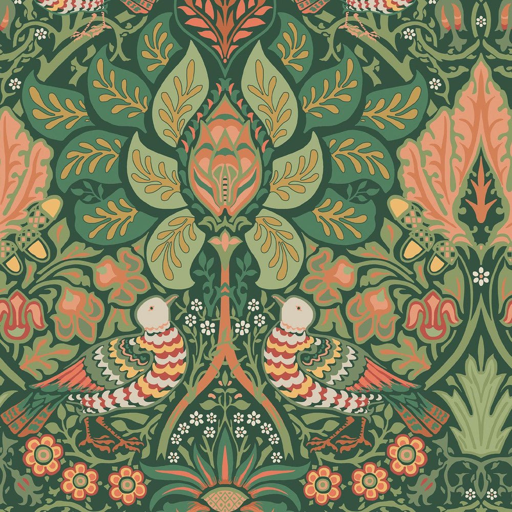 Dove & Rose Wallpaper - Woodland - 140480 - William Morris - Premier Wallcovering