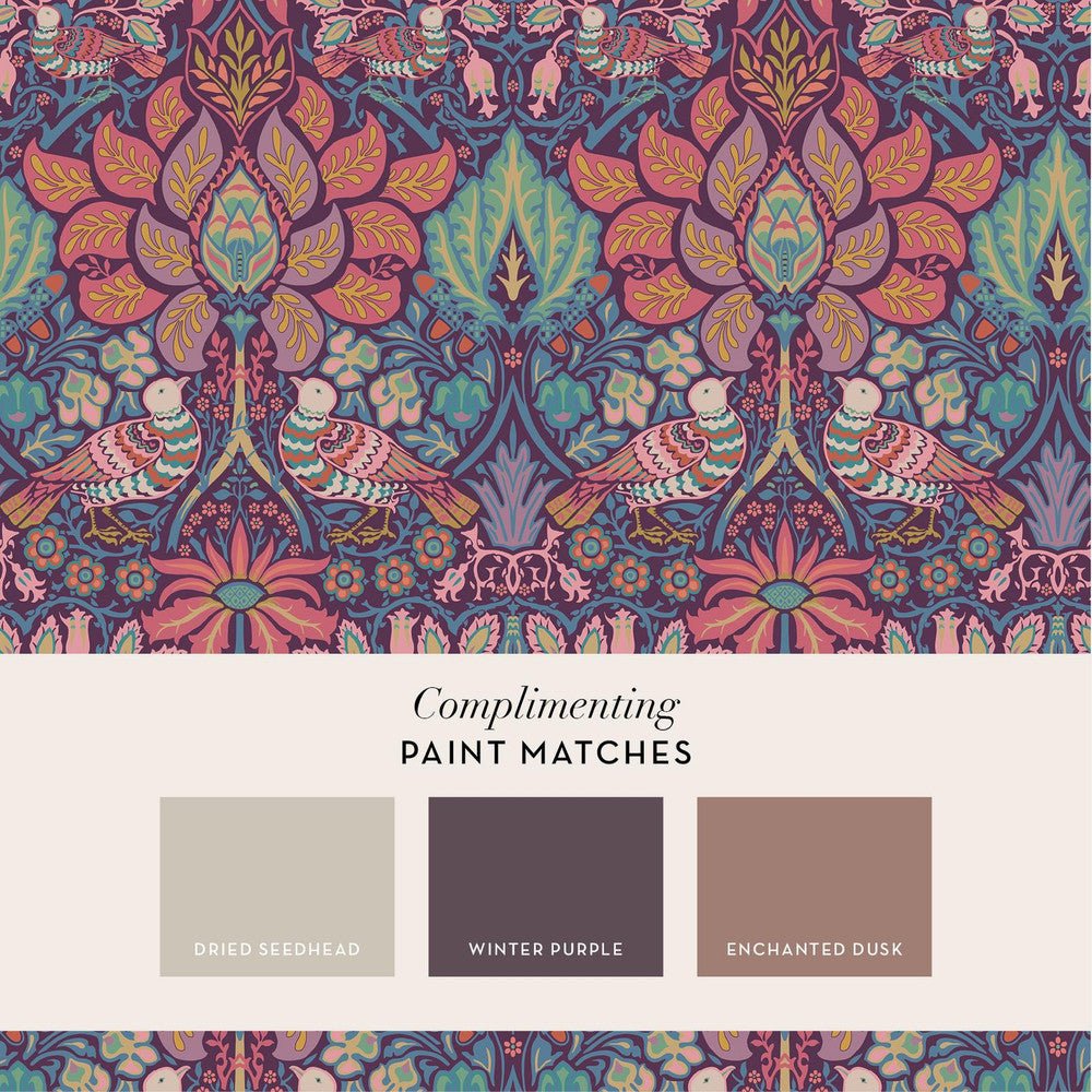 Dove & Rose Wallpaper - Carnival - 140478 - William Morris - Premier Wallcovering