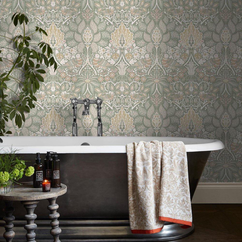 Dove & Rose Wallpaper - Spring Garden - 140482 - William Morris - Premier Wallcovering