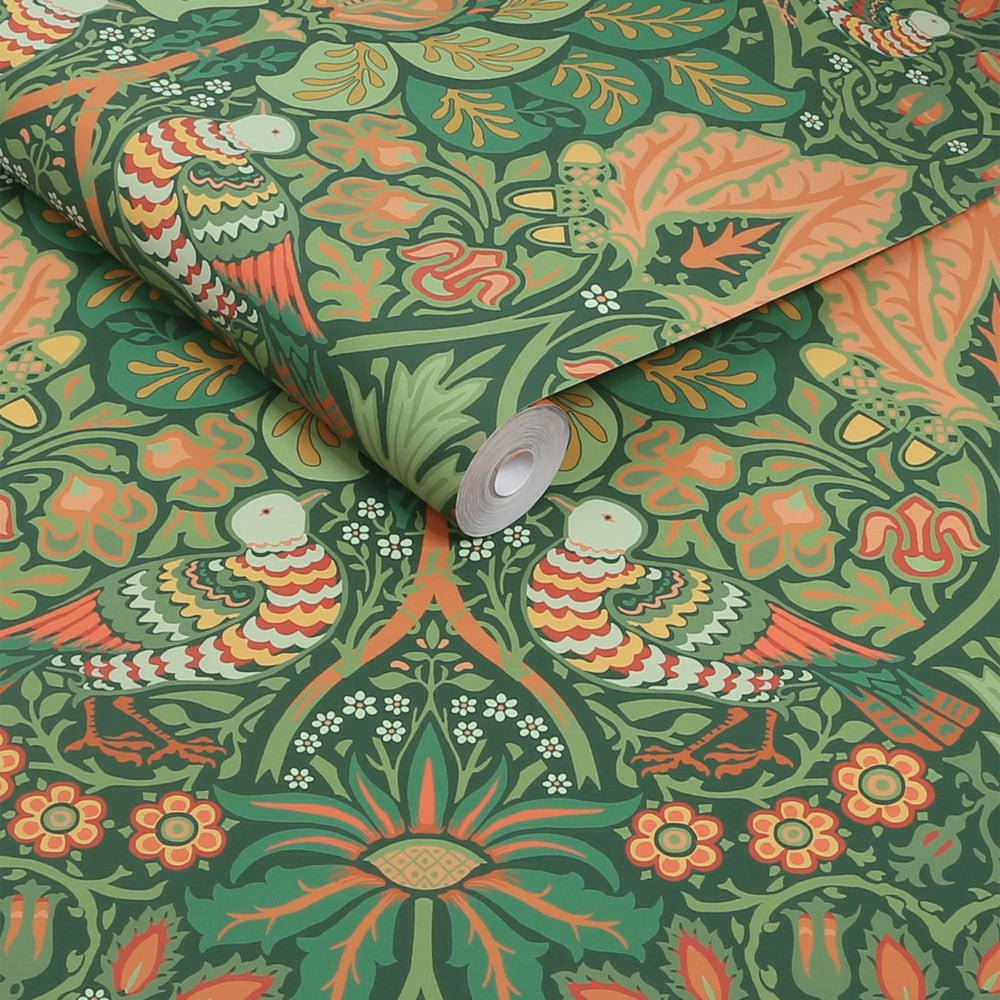 Dove & Rose Wallpaper - Woodland - 140480 - William Morris - Premier Wallcovering