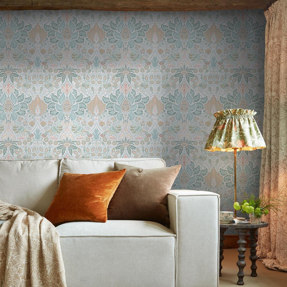 Dove & Rose Wallpaper - Haze - 140479 - William Morris - Premier Wallcovering